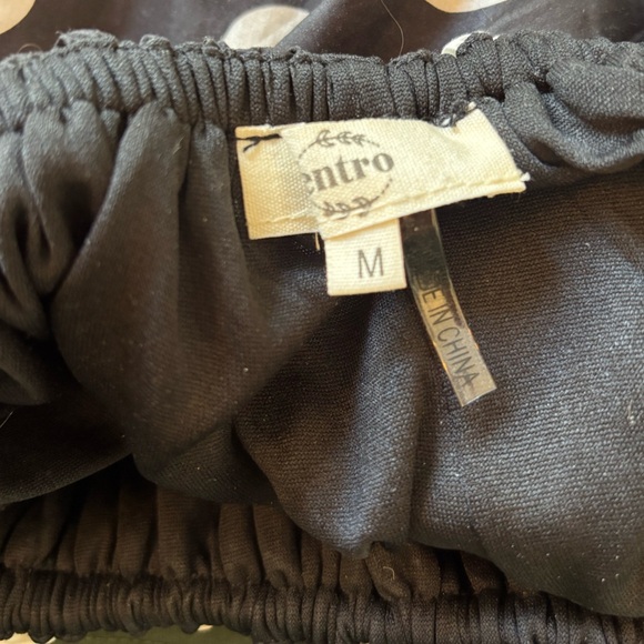 Entro Black and White Polka Dot Mini Dress - Picture 4 of 8